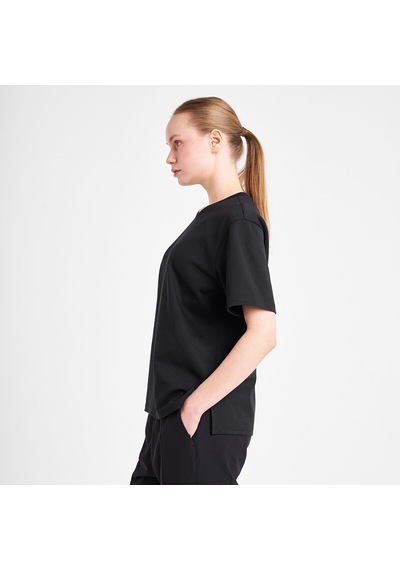 Lescon Siyah Kadın Kısa Kollu T-shirt 25n-2119