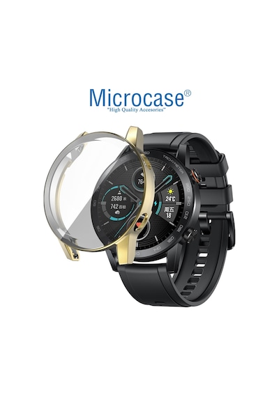 Honor Watch Magic 2 46Mm Önü Kapalı Tasarım Silikon Kılıf