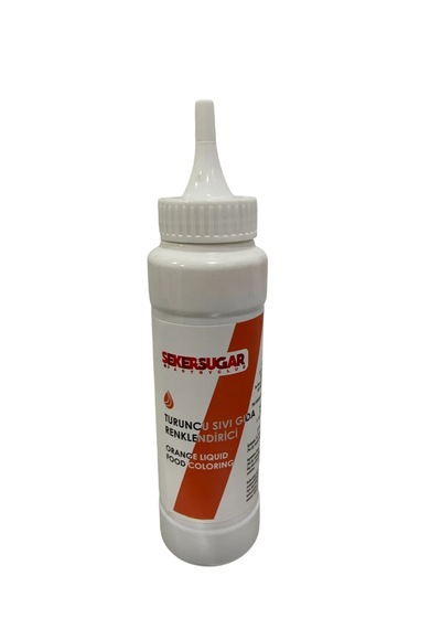 Şeker Sugar Sıvı Gıda Renklendiricisi Turuncu 250 ML