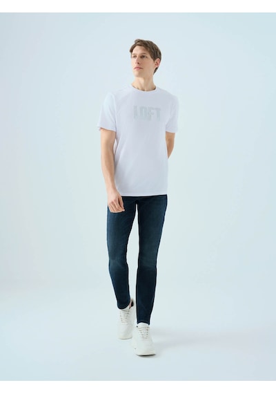 Loft Regular Fit Beyaz Erkek T-shirt Lf2038460 Beyaz