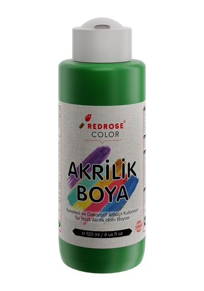 Yeşil Akrilik Boya 120 Ml 0000 Clear