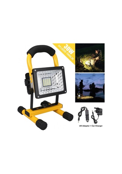 Br P30 Ip65 Waterproof 20led 30w Taşınabilir Şarjlı Led Projektör Çok Renkli