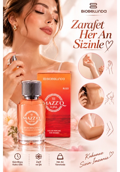 Mazz O Aura Kadın Parfümü Eau De Parfum Kalıcı Ve Şık Koku 50 Ml Aromatik