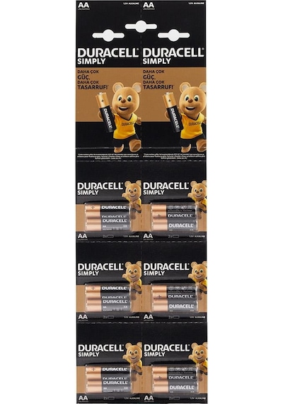 Duracell Simply Aa Alkalin Kalem Pil 12'li Paket