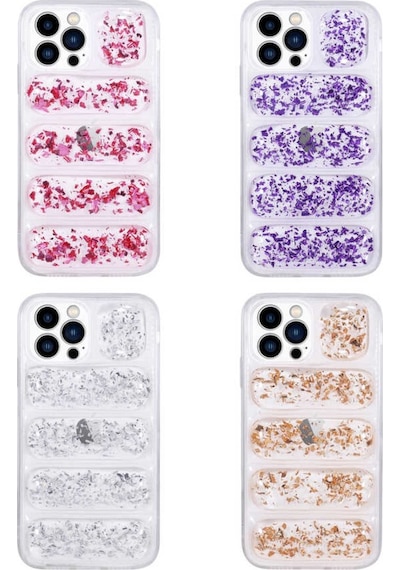 Apple Uyumlu iPhone 13 Pro Max Kılıf Kamera Korumalı Simli Airbag’Li Zo