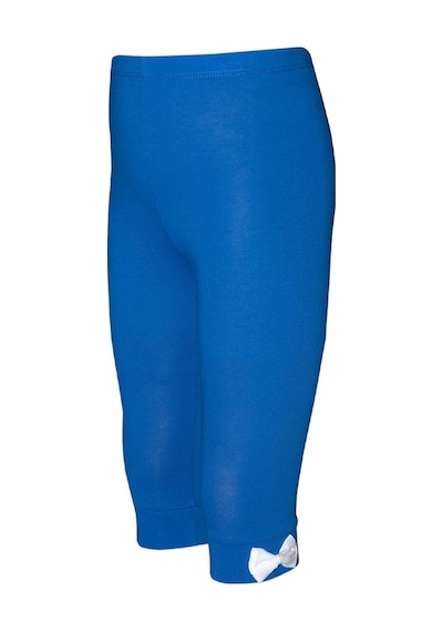 Lovetti Saks Kız Çocuk Renkli Fiyonklu Kapri 13-106S018 Saks Mavi
