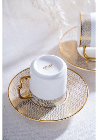 Acar Doreen 6 Kişilik Kahve Fincan Takımı - 90 Ml Renkli