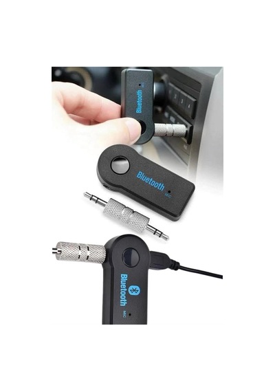 Hubrendy Tekno Tüm Cihazlara Uyumlu Bluetooth Aux Araç Kiti Siyah