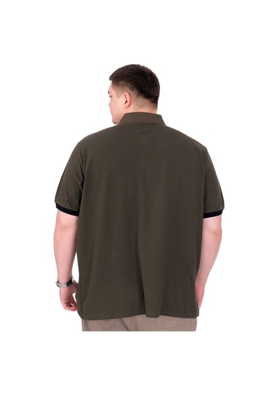 Mode Xl Büyük Beden Erkek T-shirt Polo Yaka Real U25309 Haki Haki