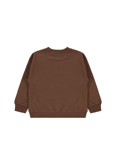Civil Boys Basic 6-9 Yaş Sweatshirt - Kahverengi Koyu Kahve
