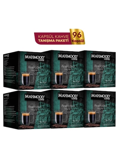 Mahmood Coffee Americano Kapsül Tanışma Paketi Dolce Gusto Uyumlu