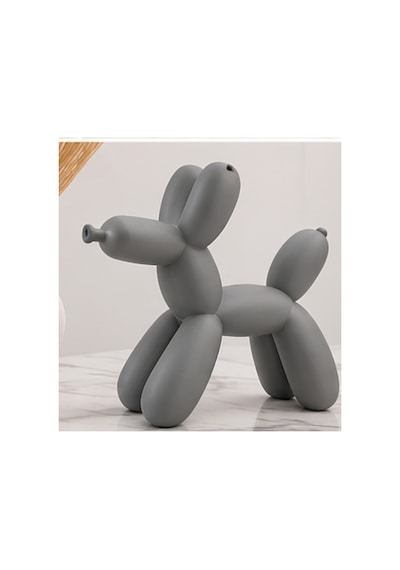 Köpek Balon Biblo Balkon Dog Biblo 17 Cm Gri