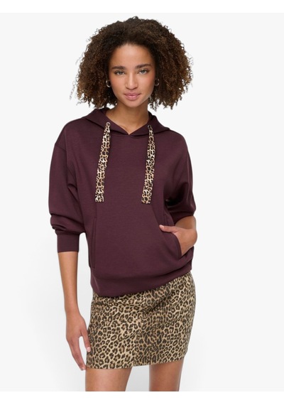 Only Onlalına Lıfe Leo Detaıl Hood Box Swt Kadın Mor Sweatshirt - 15364546