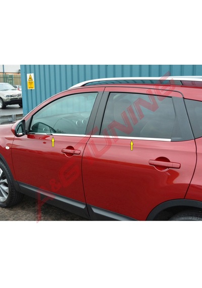 Nissan Qashqai Krom Cam Çıtası 2010-2013 4Prç Paslanmaz Çelik N11.6418