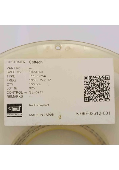 13.56875mhz 13,56875mhz Smd Tokyodenpa Diğer Kristaller 9 Adet