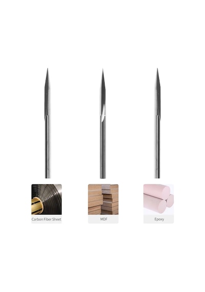Snapmaker Düz Yivli V Uç - 3 Lü Set