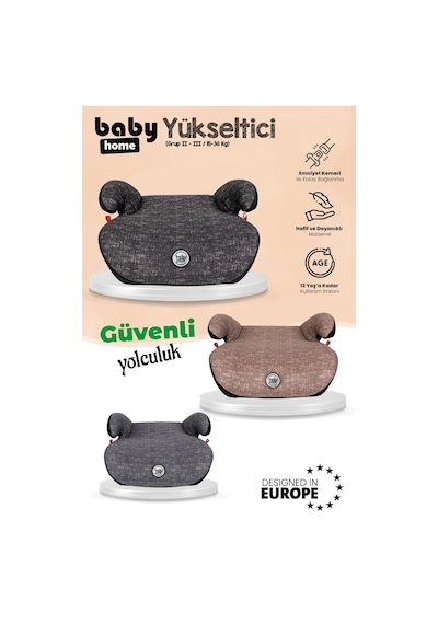 Baby Home 905 Gotime 15 36 Kg Yükseltici Oto Koltuğu Gri