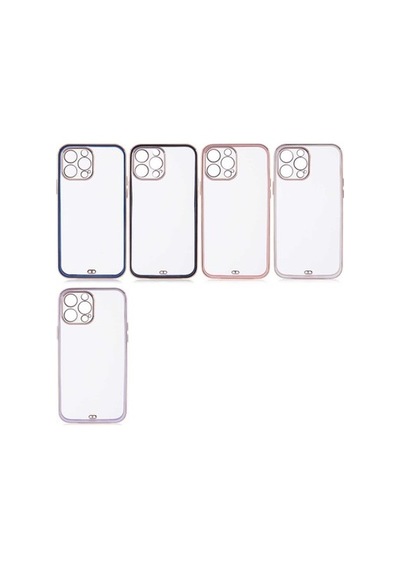 Case 4u Apple iPhone Uyumlu iPhone 13 Pro Kılıf Kamera Korumalı Pastel Renk Voit Clear Kapak