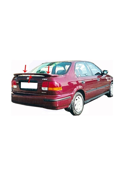 Honda Civic 6 Spoiler Bagaj Yüksek (Işıklı) Fiber 1995-2001