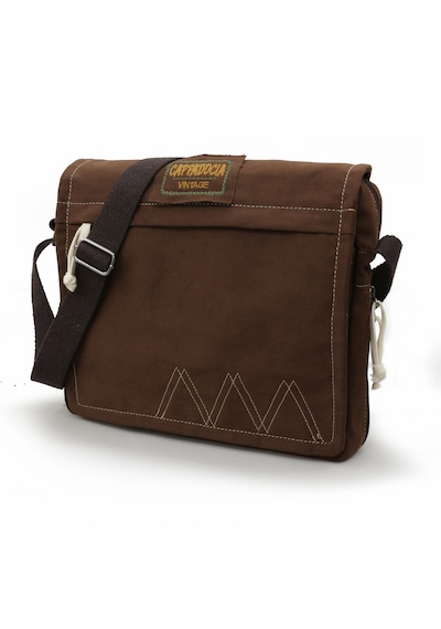 Cappadocia Vintage 4009 Omuz Postacı Kahverengi 15.6 Laptop Çanta Kahverengi