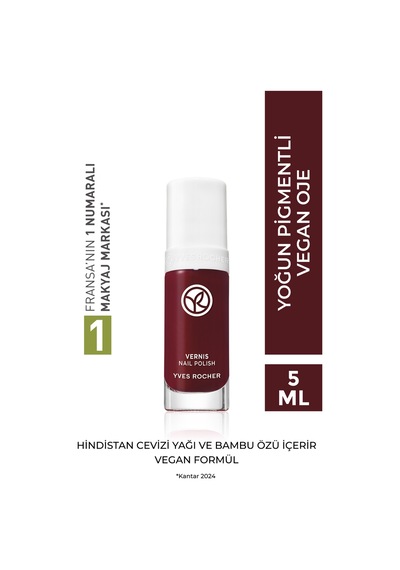 Yves Rocher Go Green Oje-15 Koyu Bordo-99781