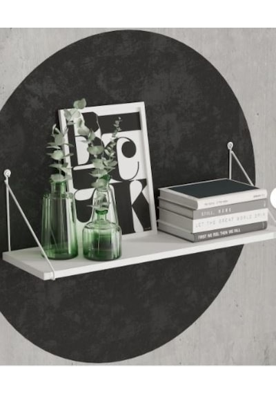 Decormet Armoni Raf Seti 1 Raflı 200 720 Metal Beyaz+ahşap Beyaz