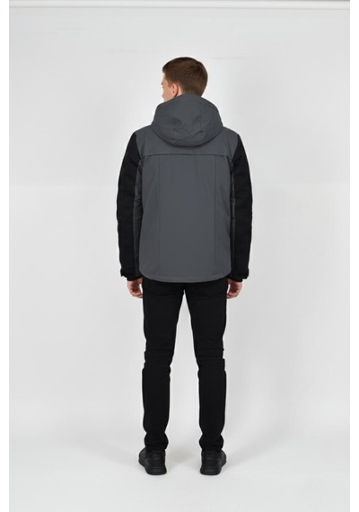 Dynamo Erkek Kapüşonlu Spor Mont Regular Fit 3331 Bgl-st04899 Füme