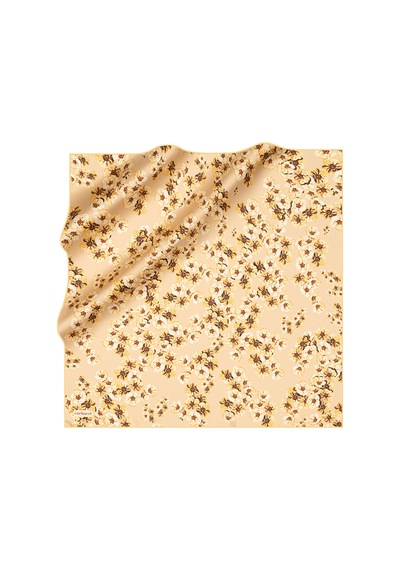 Cacharel Altın 90x90 İpek Twill Eşarp Altın Altın