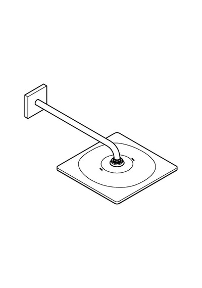 Grohe Rainshower Mono 310 Cube Tepe Duşu Seti 422 Mm, Tek Akışlı - 26564al0