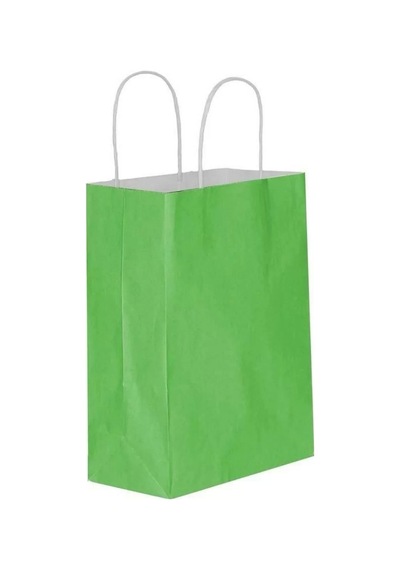 Yeşil Kraft Çanta Büyük Boy 31x12x41 Cm 25 Adet