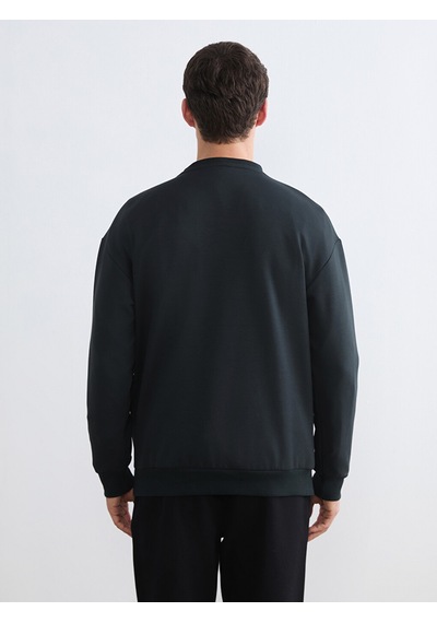 Lcw Vision Antrasit Bisiklet Yaka Erkek Sweatshirt