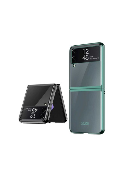 Rba Aksesuar Galaxy Uyumlu Z Flip 3 Kılıf Rba Kıpta Kapak - Renksiz Çok Renkli