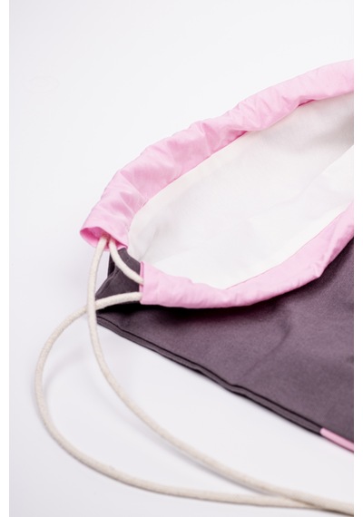 Fabric Craft Bag Çocuk Sırt Çantası Tavşan Figürlü Pembe Pembe - Gri