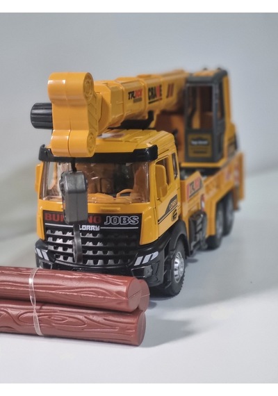 Oyuncak Sesli Ve Işıklı Metal 1:28 Ölçek Çek Bırak İnşaat Araçları Kapıları Açılabilen İş Makinesi