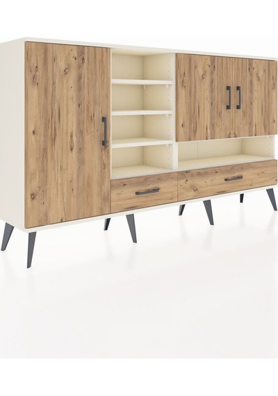 Arges Konsol 8 Raflı 2 Çekmeceli 3 Kapaklı 176x30x99 Aytaşı-çam Atlas Çam - Aytası Arges Konsol 8 Raflı 2 Çekmeceli 3 Kapaklı 176x30x99 Aytaşı-çam Atlas Çam - Aytası