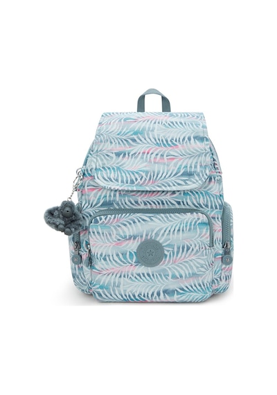 Kipling Kıplıng City Zip S Küçük Boy Sırt Çantası Desenli Palmtree Leaves Desenli Çok Renkli