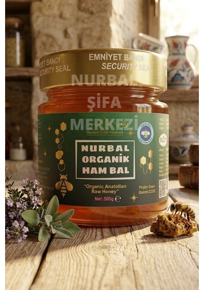 Nurbal Şifa Organik Ham Bal 300 G