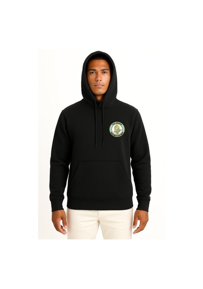 Bahriyeli Collection Kapüşonlu Tcg Gökova F496 Cep Tasarımlı Unisex Sweatshirt Siyah