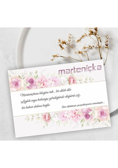 Marteniçka Kartı Cm 18 Adet Sadece Karttır