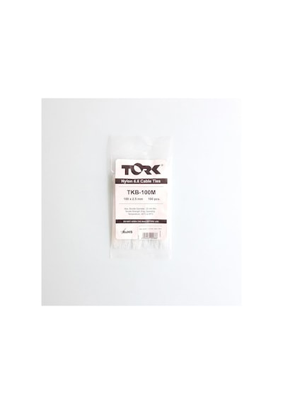Tork Beyaz Kablo Bağı 2,5X100