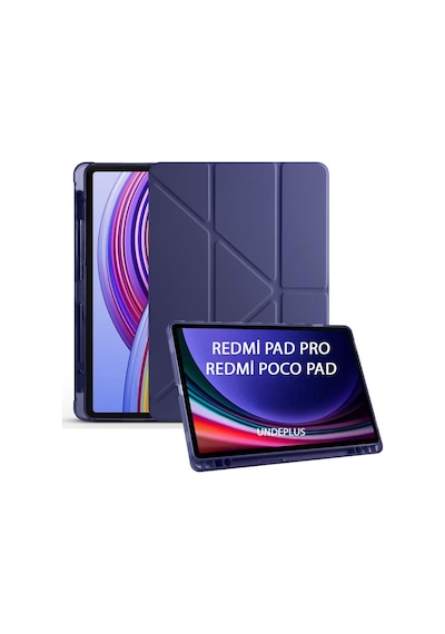 Xiaomi Redmi Pad Pro / Poco Pad 12.1inç Kılıf Kalem Bölmeli Trifolding Case Düz Redmi Pad Değildir Kılıf
