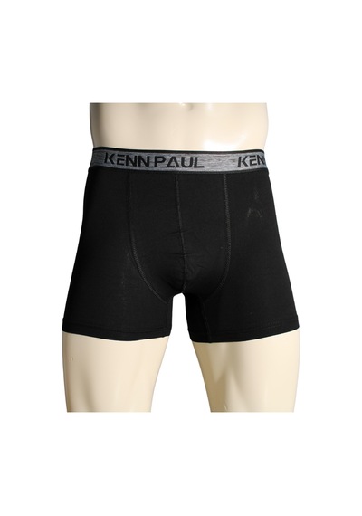 Kenn Paul S- 6xl Siyah Düz Pamuklu Lüks Boxer Büyük Beden Yumuşak Kumaş Çok Renkli