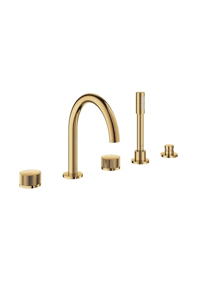 Grohe Atrio Private Collection 25226GL0 5 Delikli Küvet Bataryası Altın