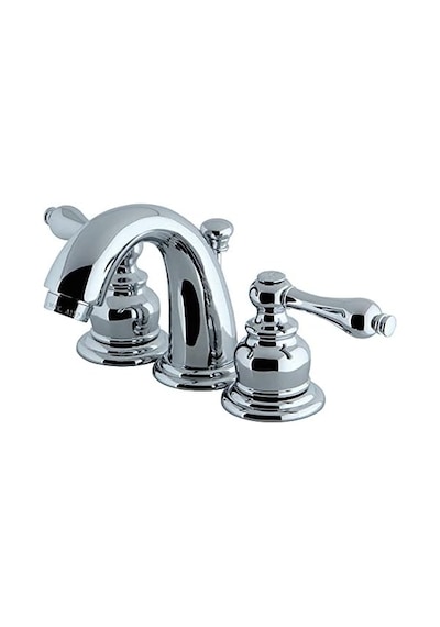 Brass Kb911al Victoria Mini Pirinç Pop-up İle Yaygın Lavabo Bataryası, Parlak Krom, 10,5 Cm Ayarlanabilir Merkez