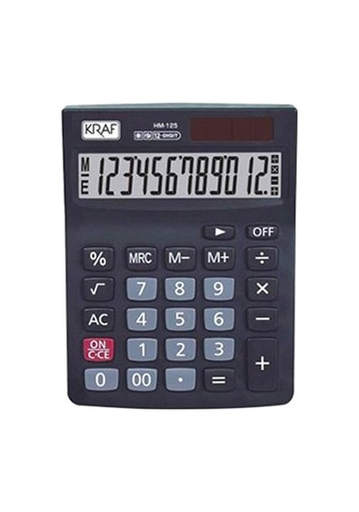 Kraf Hm-125 12 Haneli Masaüstü Hesap Makinesi Çok Renkli