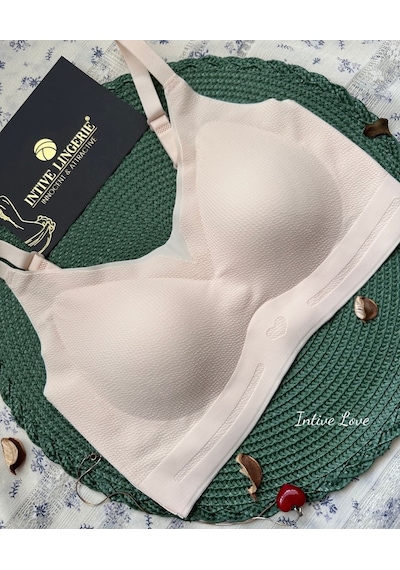 Intive Pureform Balensiz Dikişsiz Kopçasız Dokulu Seamless Bralet Pudra
