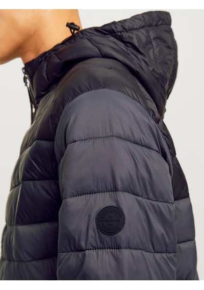 Jack & Jones Erkek Kapüşonlu Şişme Mont - 12258441 Gri