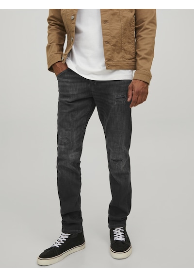 Jack & Jones Erkek Glenn Flox 124 Slim Fit Jean Black Denim
