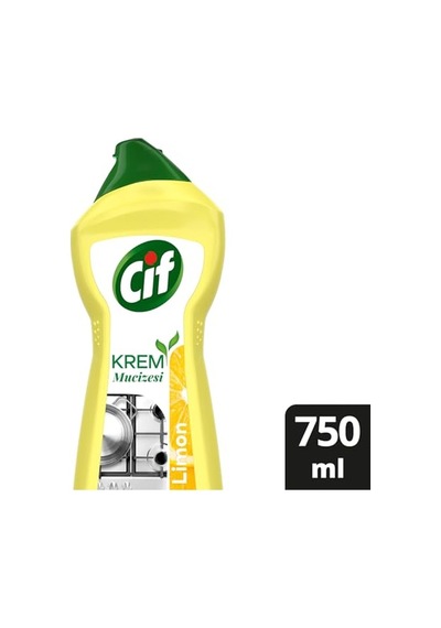 Cif Krem Yeni Nesil Yüzey Temizleyici Limon 750 Ml 100'lü Set