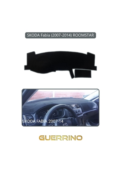 Skoda Fabia 2007-2014 Roomstartorpido Koruma Halısı Gri Kenar